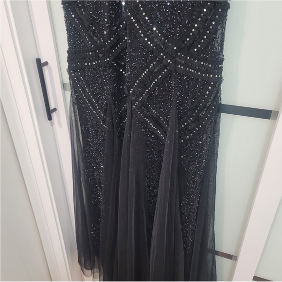 NWOT Aidan Mattox Beaded Evening Long Gown - Picture 8 of 16